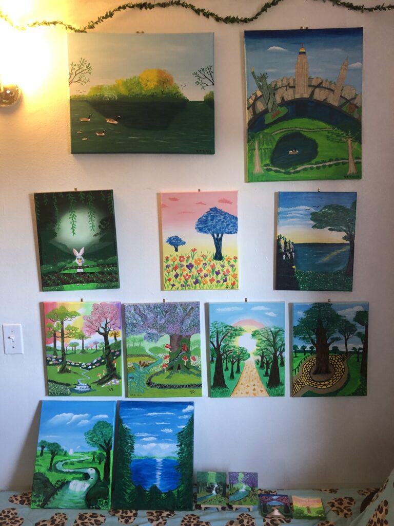 A list of paintings by artist V.F.R.